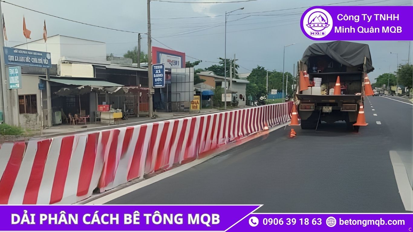 tuyến đường cần thay dải phân cách bê tông TPHCM