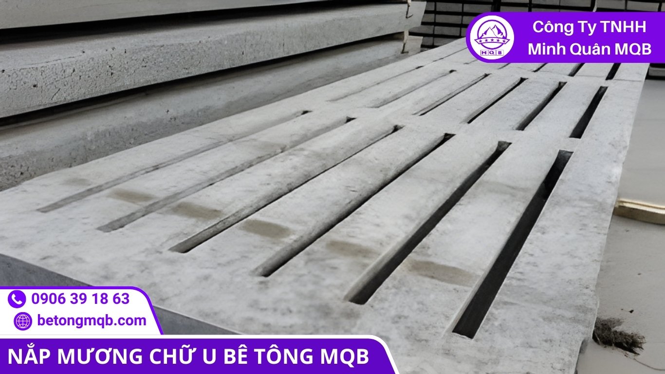 cải tạo rãnh thoát nước nhà máy bằng tấm đan bê tông