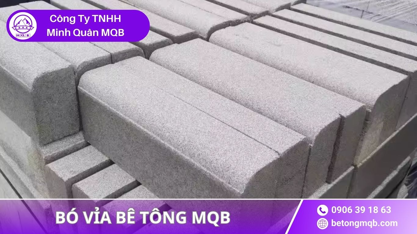 Bó Vỉa Tái Lập Cảnh Quan – Phục Hồi Đô Thị 2026 | Bê Tông MQB 2 cấu tạo bó vỉa tái lập cảnh quan