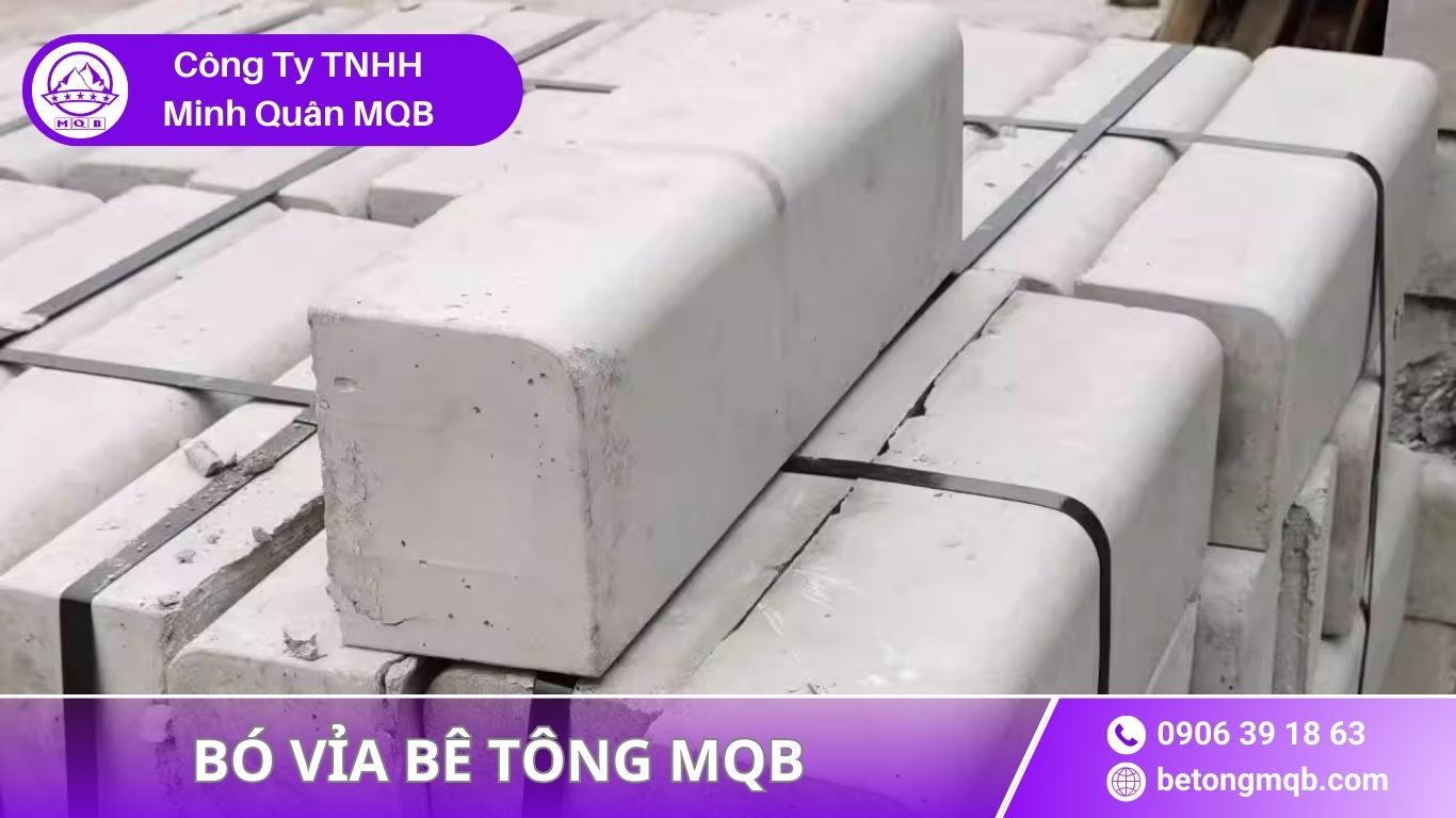 Bó Vỉa Thoát Nước Nhanh – Giải Pháp Chống Ngập 2026 | Bê Tông MQB 2 cấu tạo bó vỉa thoát nước nhanh