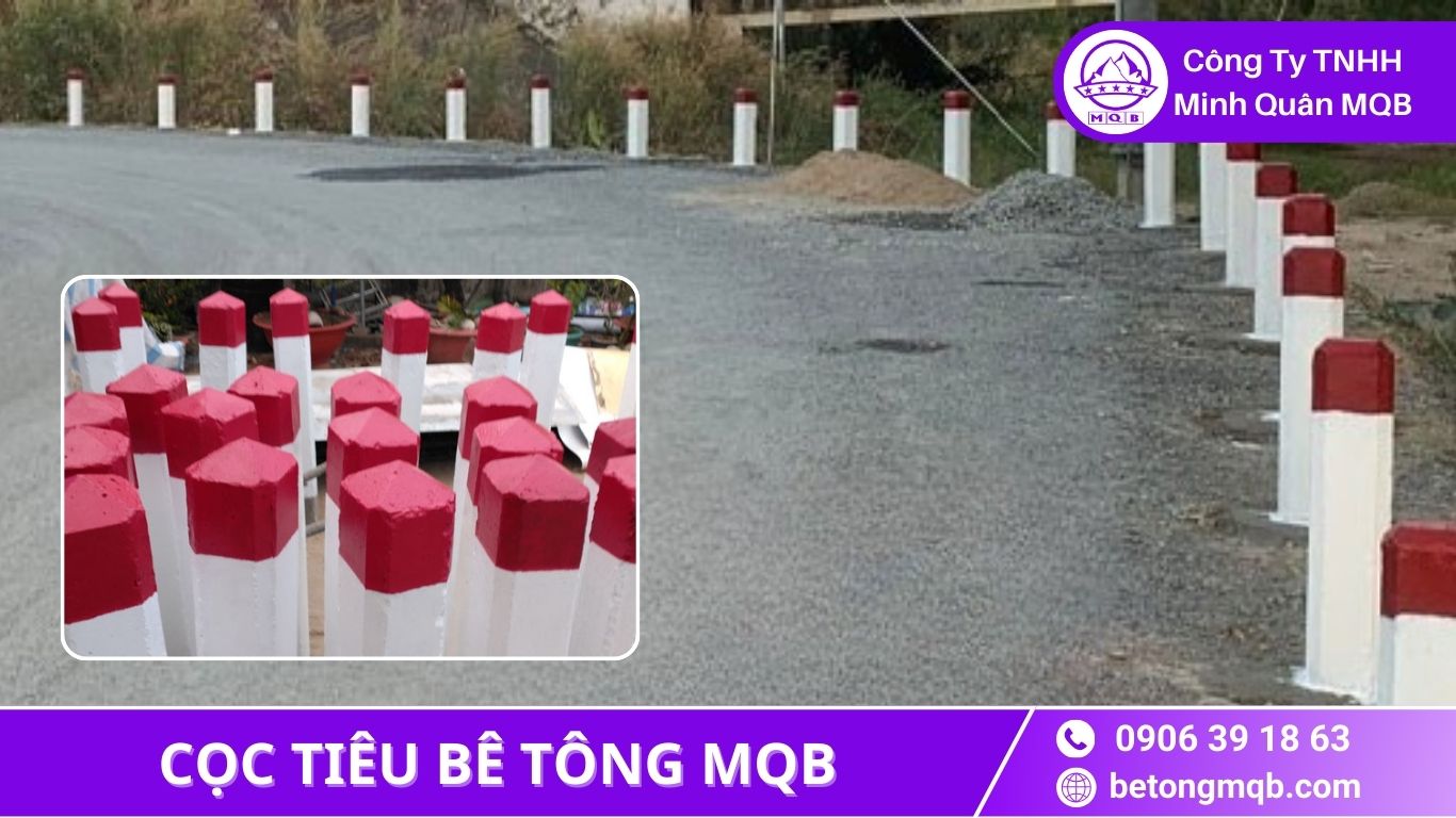 Cọc Tiêu Bê Tông Lộ Giới – Nhu Cầu Tăng Mạnh 2026–2030 | Bê Tông MQB 1 cọc tiêu bê tông lộ giới MQB