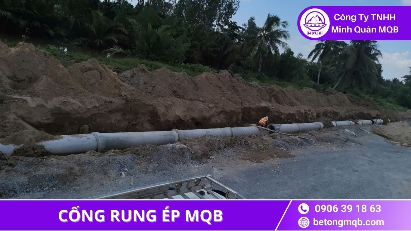 Cống Rung Ép D1200 – Tuyến Tiêu KCN 2026 | Bê Tông MQB 1 cống rung ép D1200 khu công nghiệp
