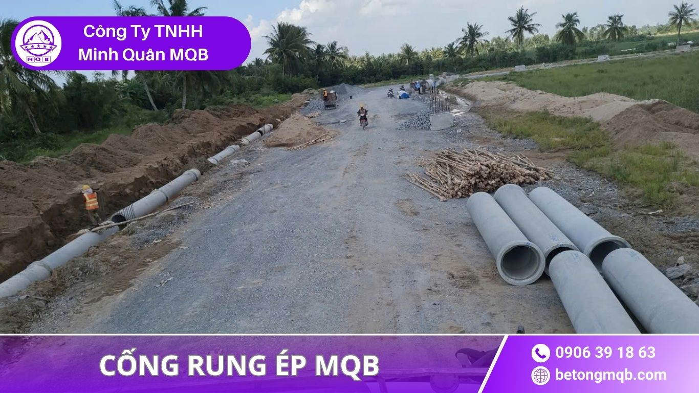 Cống Rung Ép D1200 – Tuyến Tiêu KCN 2026 | Bê Tông MQB 2 ứng dụng cống rung ép D1200
