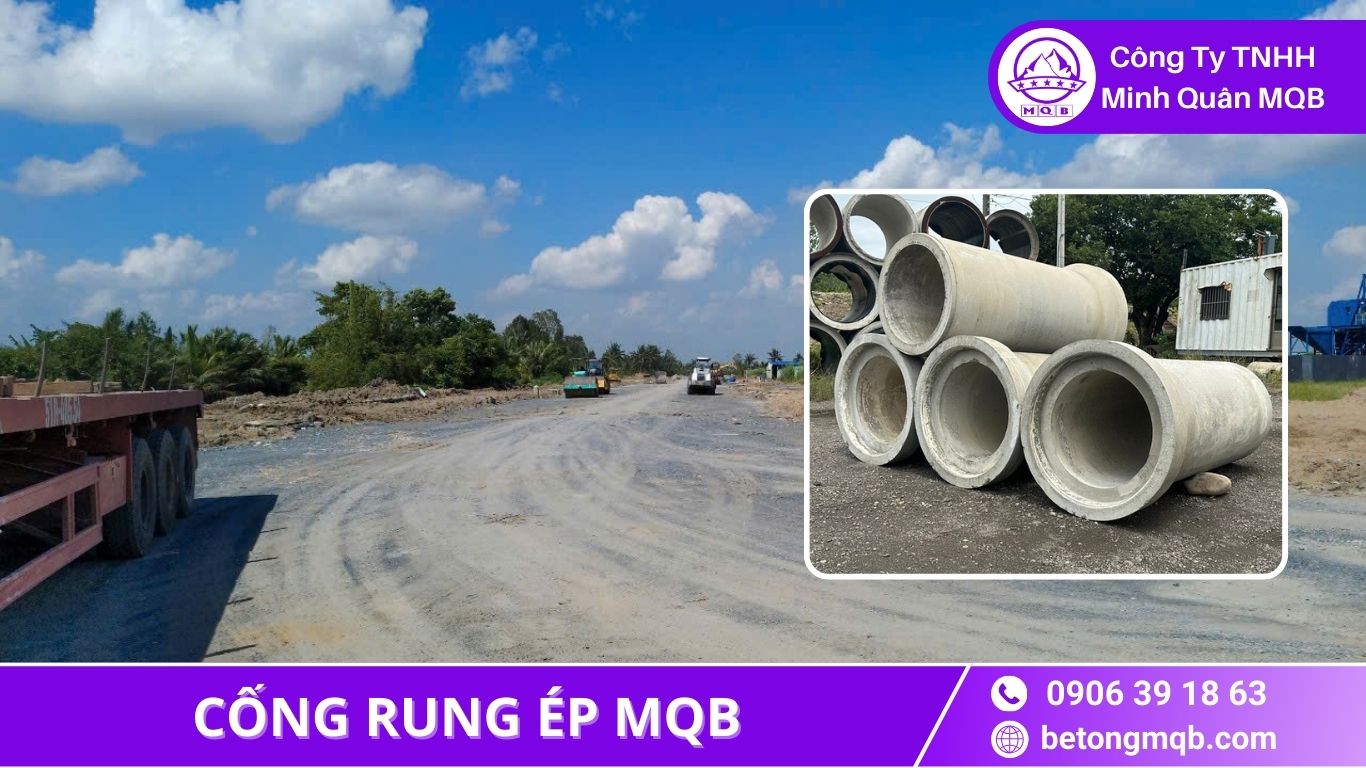 Cống Rung Ép D600 – Giải Pháp Đường Liên Thôn 2026 | Bê Tông MQB 1 cống rung ép D600 cho đường liên thôn