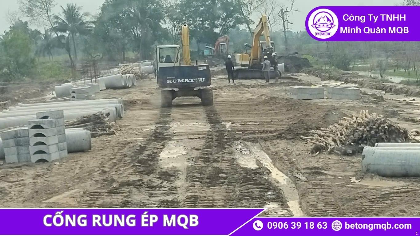 MQB cung cấp cống rung ép cho khu đô thị mới