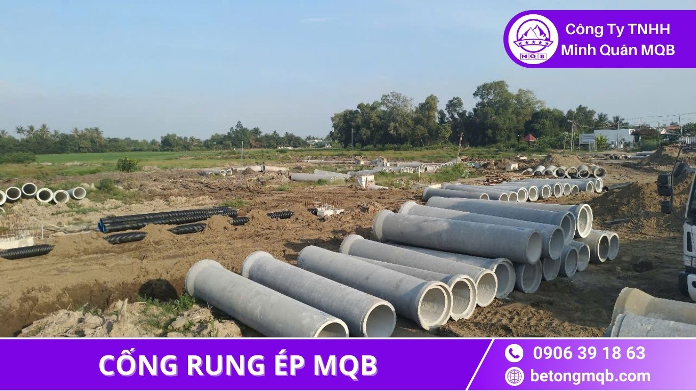 cống rung ép trong khu công nghiệp