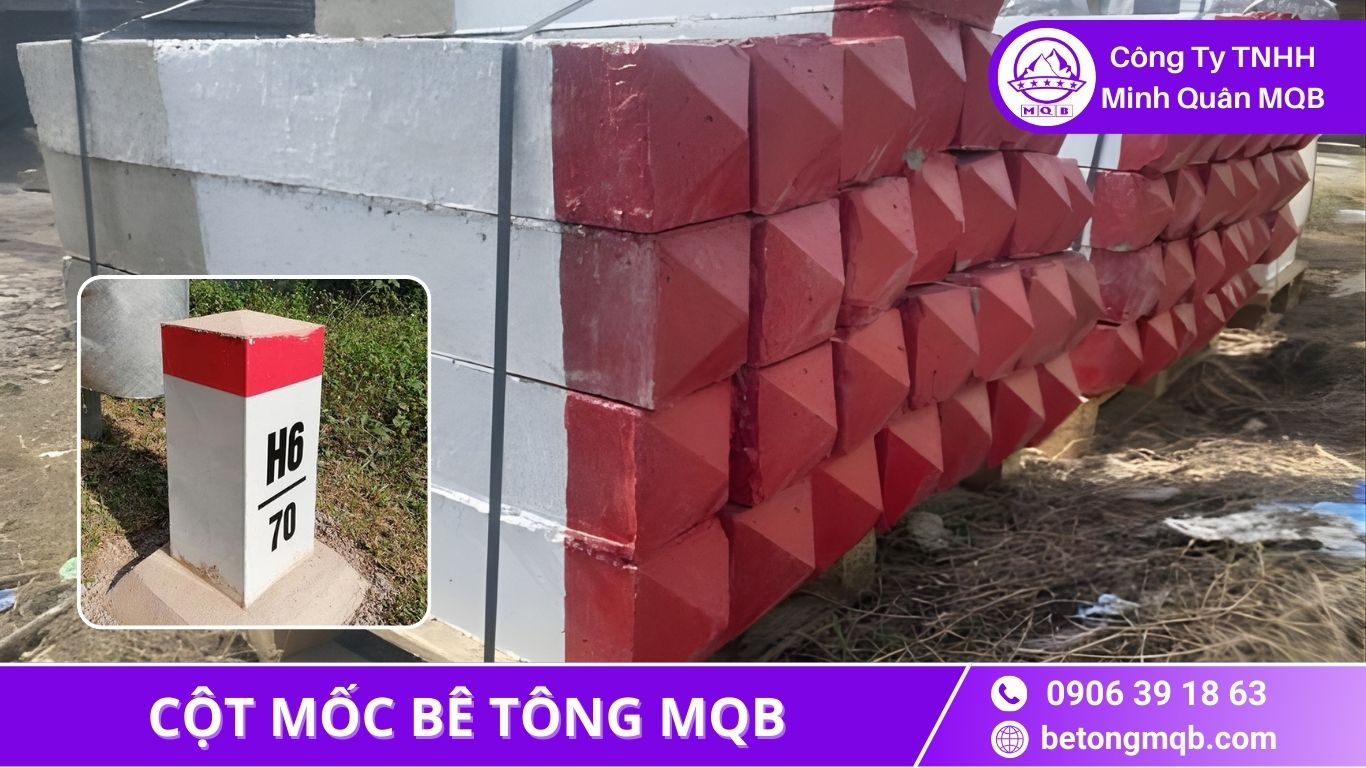 cột mốc bê tông ven biển chống ăn mòn