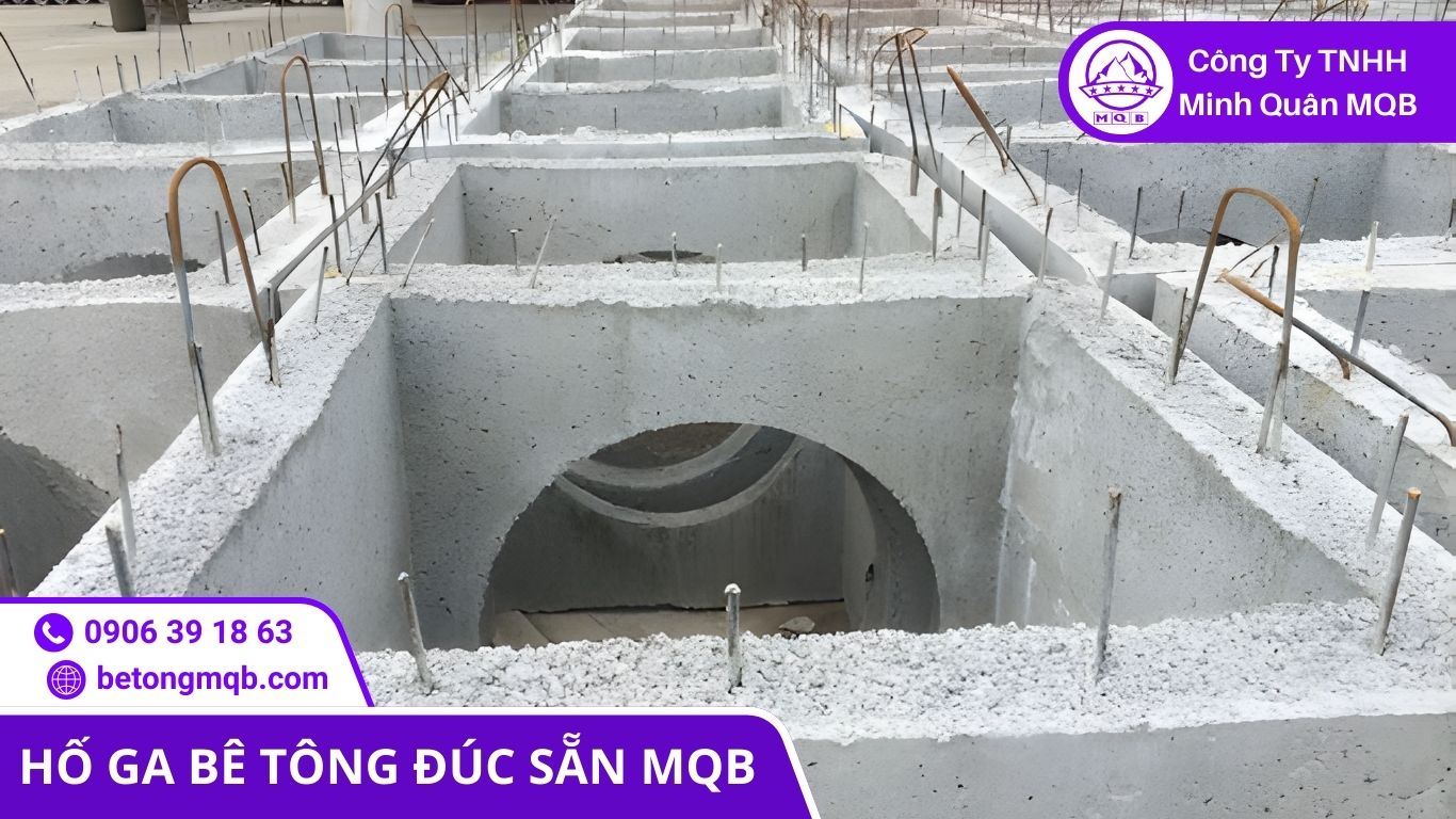 bố trí cốt thép hố ga bê tông
