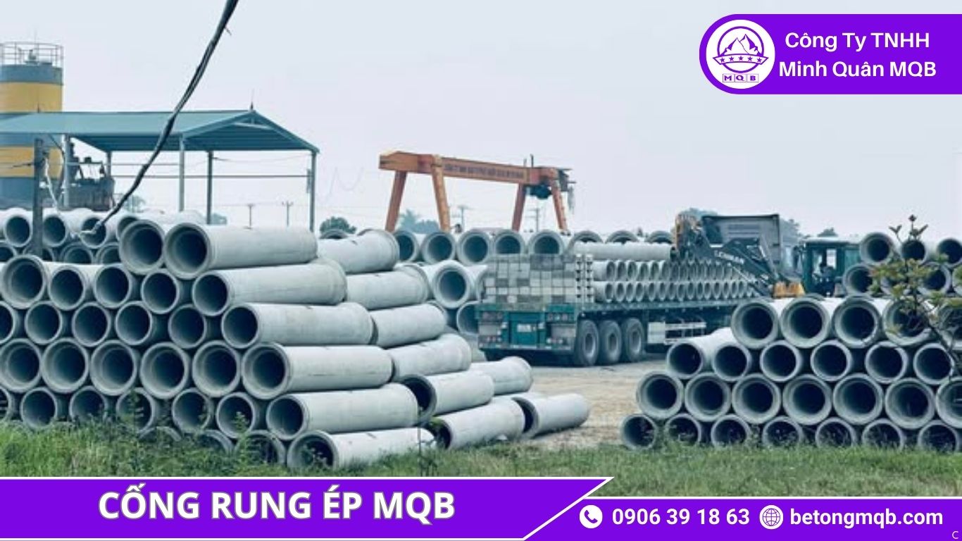 Độ Bền Cống Rung Ép – Chịu Dòng Chảy Mạnh 2026 | Bê Tông MQB 3 ứng dụng cống rung ép chịu dòng chảy mạnh