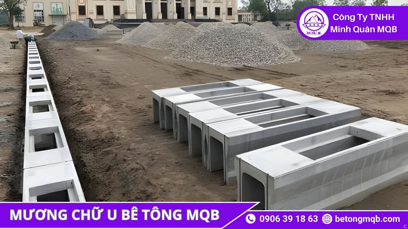 dự án thực tế sử dụng mương chữ U đạt tiêu chuẩn