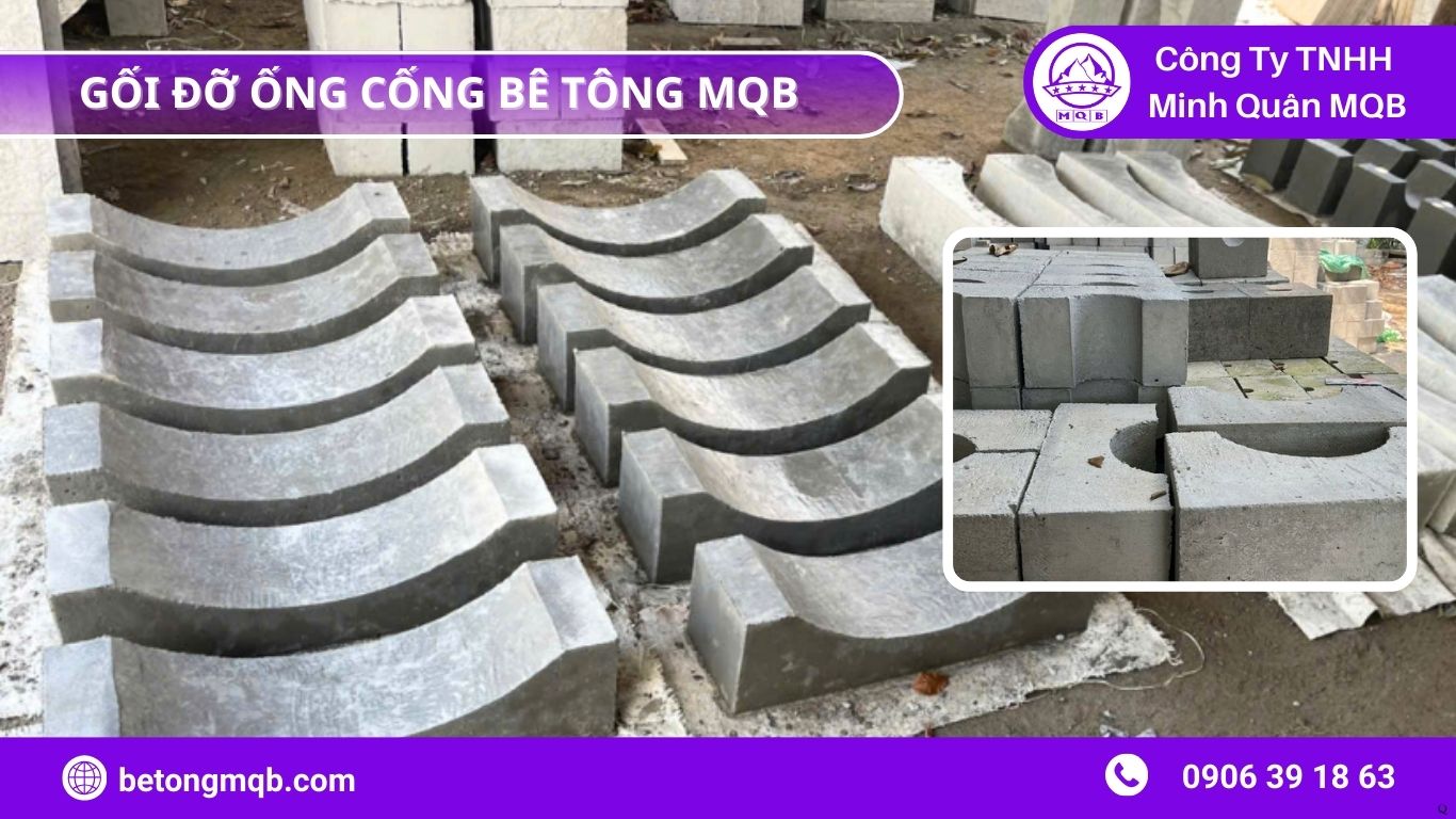 5 Giải Pháp Gối Đỡ Ống Cống Bê Tông Chống Xói Lún Đất Yếu MQB