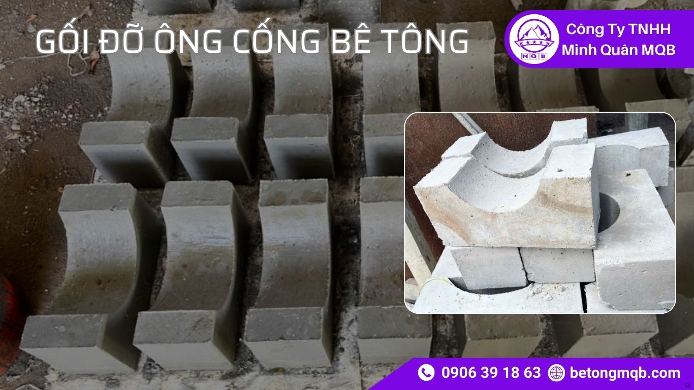 Ứng dụng gối đỡ ống cống bê tông trong công trình khu công nghiệp 2026 | Bê Tông 