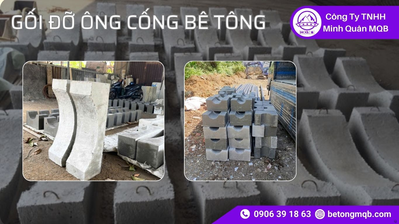 Ứng dụng gối đỡ ống cống bê tông trong công trình khu công nghiệp 2026 