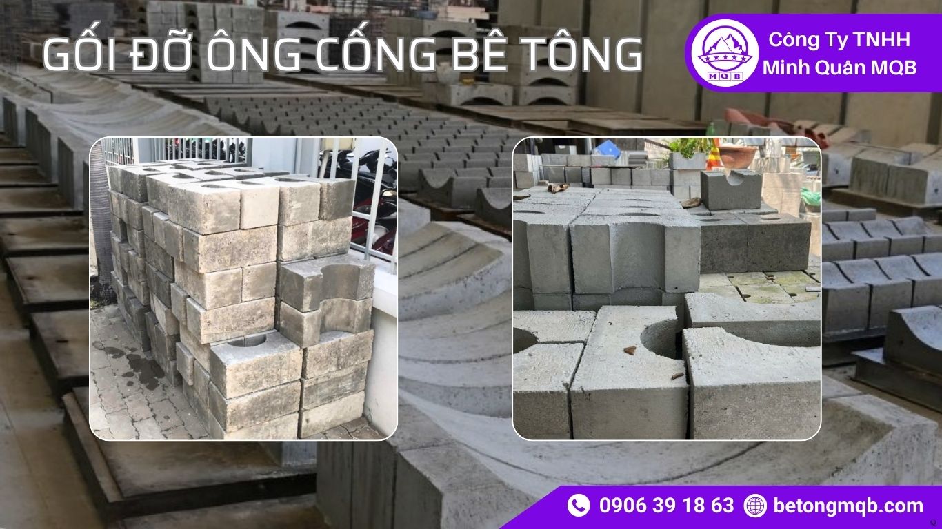 Ứng dụng gối đỡ ống cống bê tông trong công trình khu công nghiệp 2026 MQB