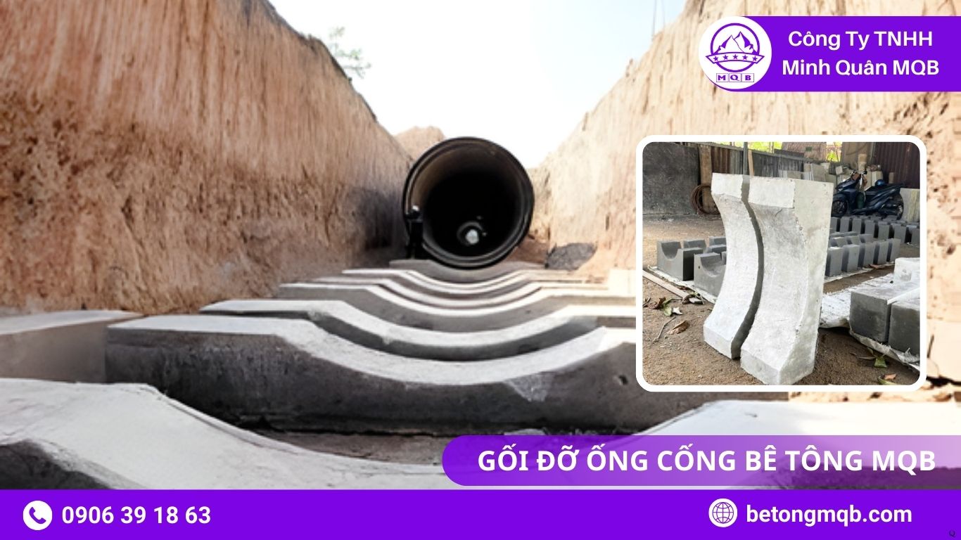 7 Ứng Dụng Gối Đỡ Ống Cống Trong Tuyến Cống Đô Thị 2025 MQB