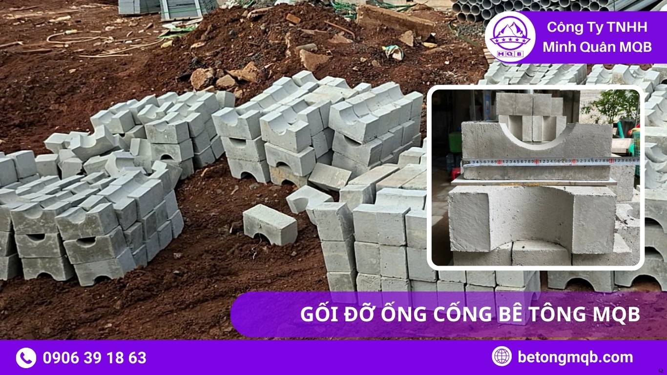 7 Ứng Dụng Gối Đỡ Ống Cống Trong Tuyến Cống Đô Thị 2025 | Bê Tông MQB