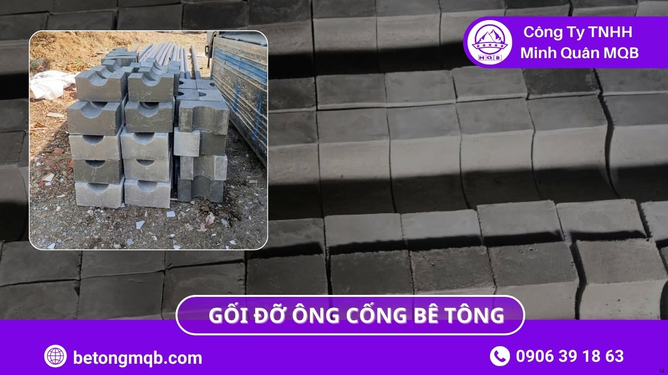 Cấu tạo gối đỡ ống cống bê tông trong hệ thống thoát nước 2026 