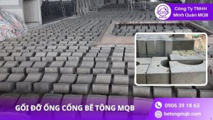5 Vai Trò Gối Đỡ Ống Cống Trong Việc Giữ Độ Dốc Tuyến Thoát Nước | Bê Tông MQB