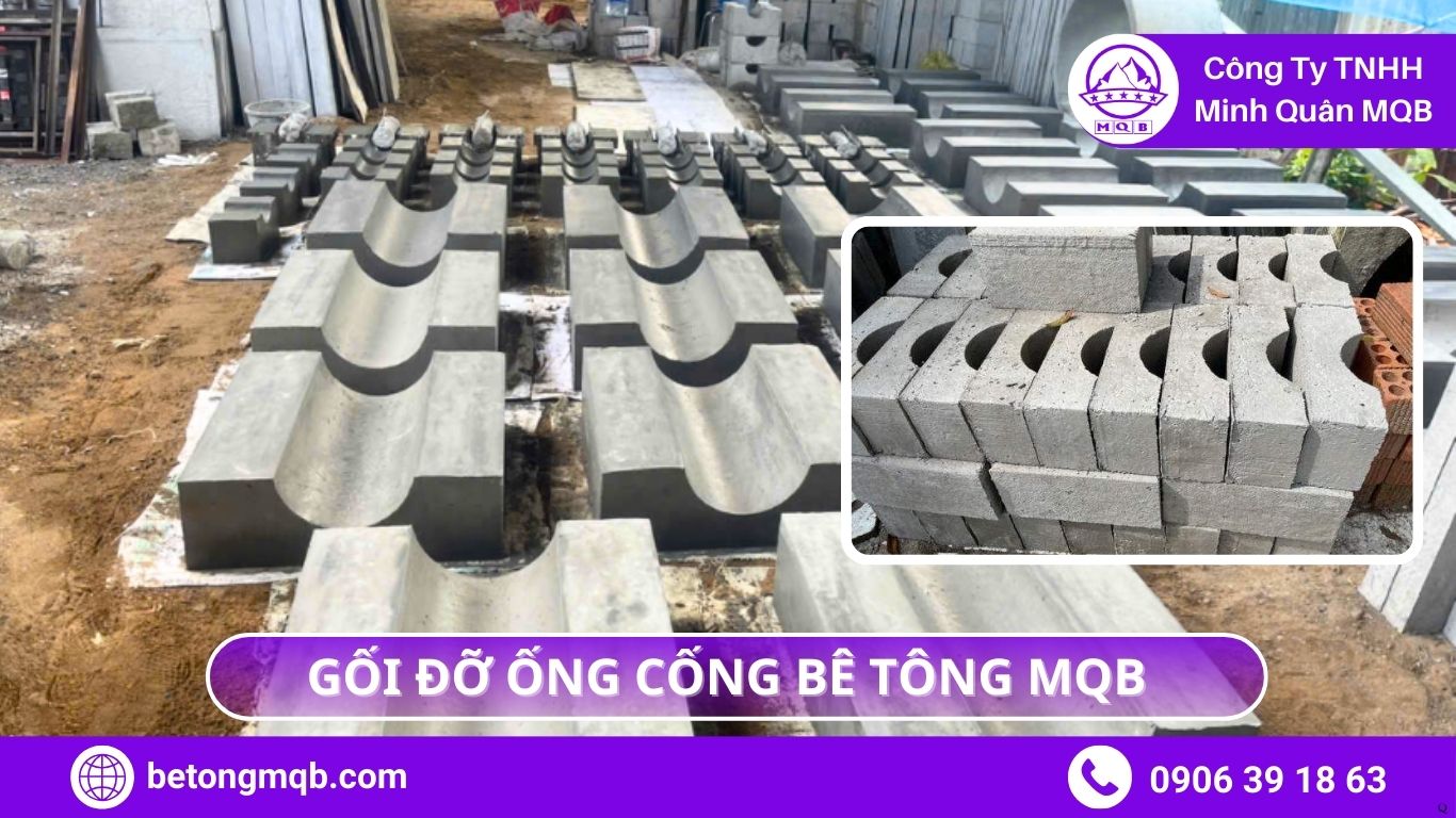 5 Vai Trò Gối Đỡ Ống Cống Trong Việc Giữ Độ Dốc Tuyến Thoát Nước | Bê Tông 