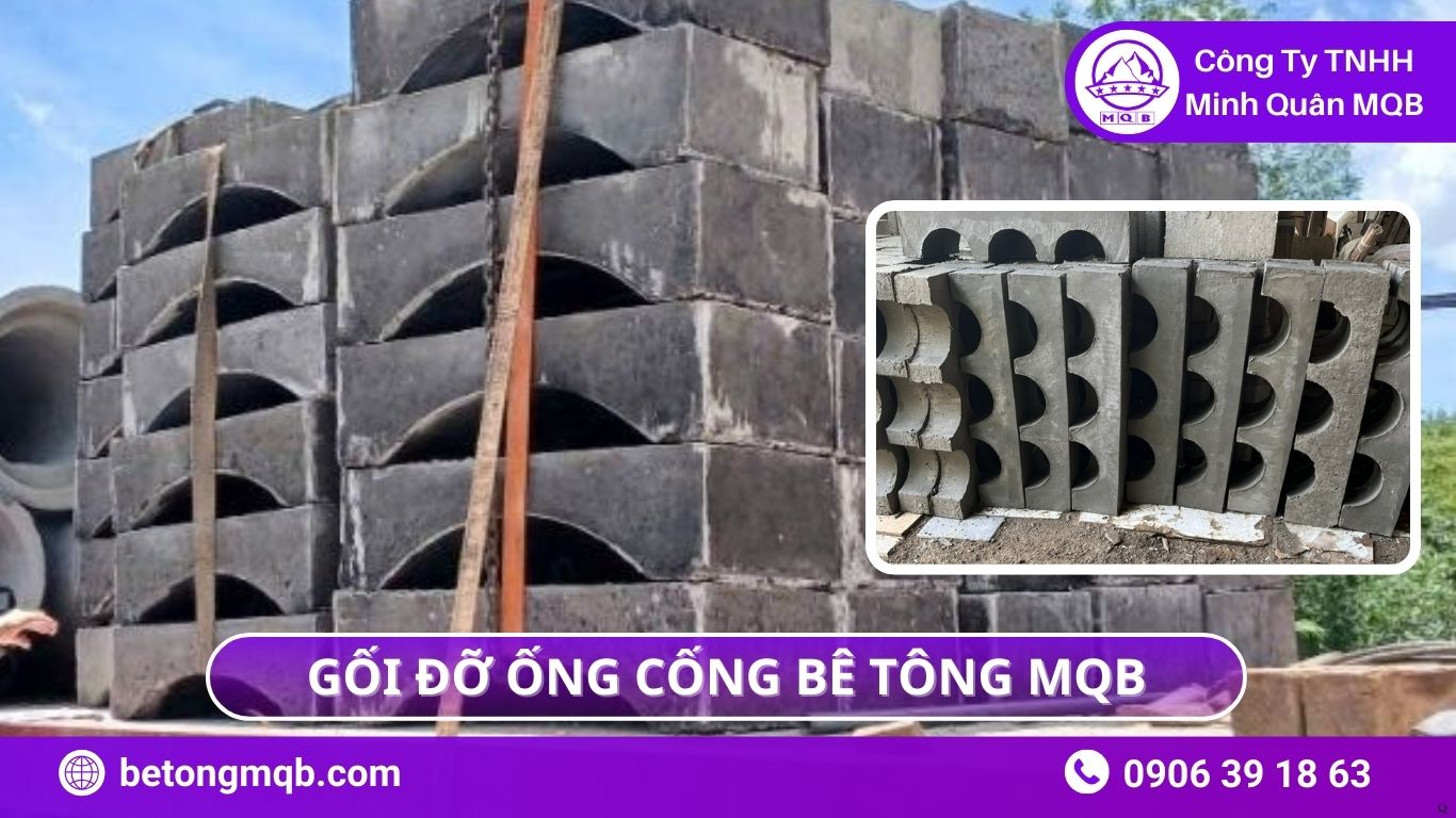 Gối Đỡ Ống Cống & Độ Đồng Đều Cao Độ Cho Nền Đất Yếu 2026 | Bê Tông MQB 4 Gối Đỡ Ống Cống & Độ Đồng Đều Cao Độ Cho Nền Đất Yếu 2026 MQB