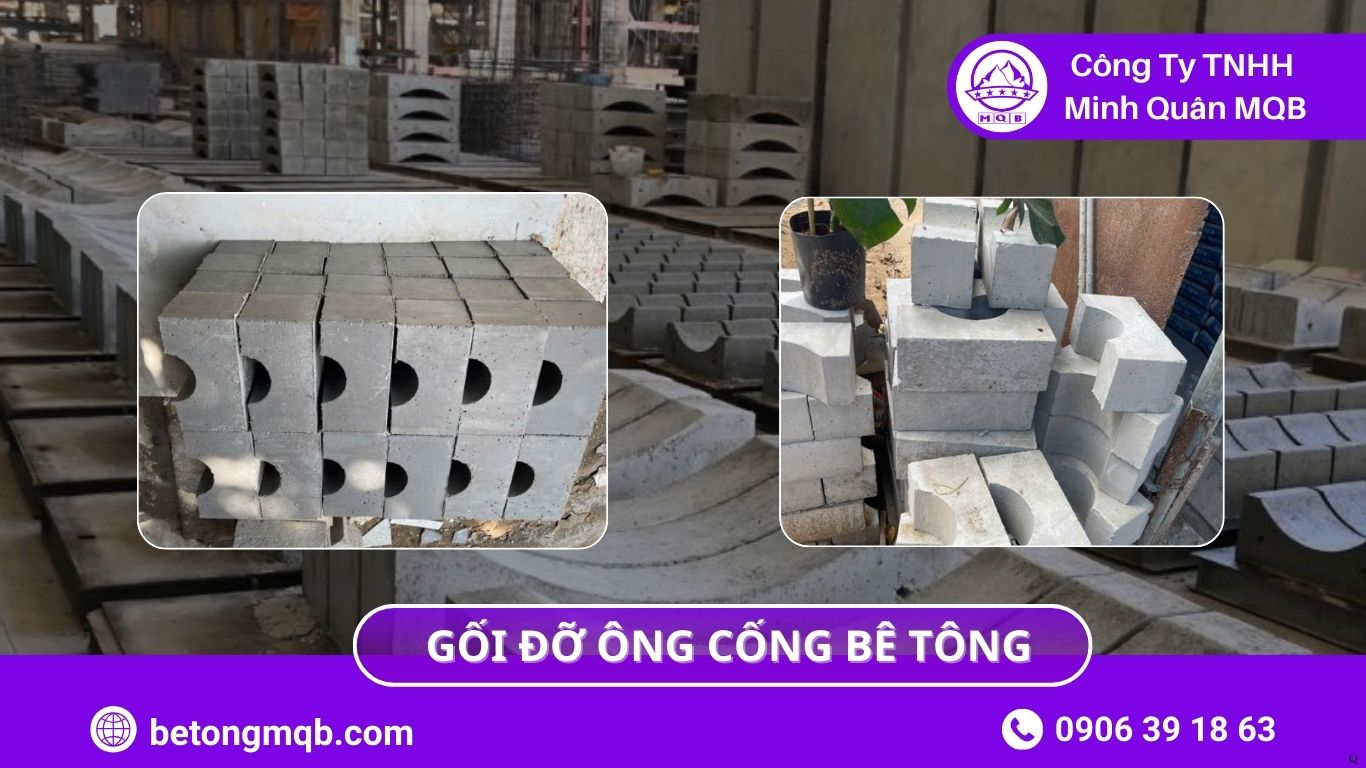 Tiêu chuẩn gối đỡ ống cống bê tông trong công trình hạ tầng 2026 | Bê Tông MQB 4 Tiêu chuẩn gối đỡ ống cống bê tông trong công trình hạ tầng 2026 MQB