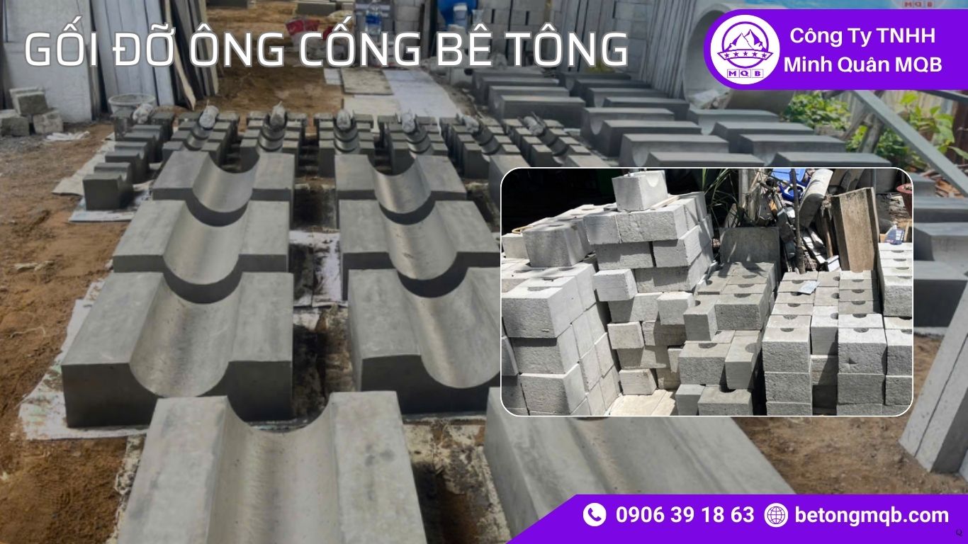 Quy trình sản xuất gối đỡ ống cống bê tông đúc sẵn đạt chuẩn 2026 | Bê Tông MQB 1 Quy trình sản xuất gối đỡ ống cống bê tông đúc sẵn đạt chuẩn 2026 | Bê Tông MQB