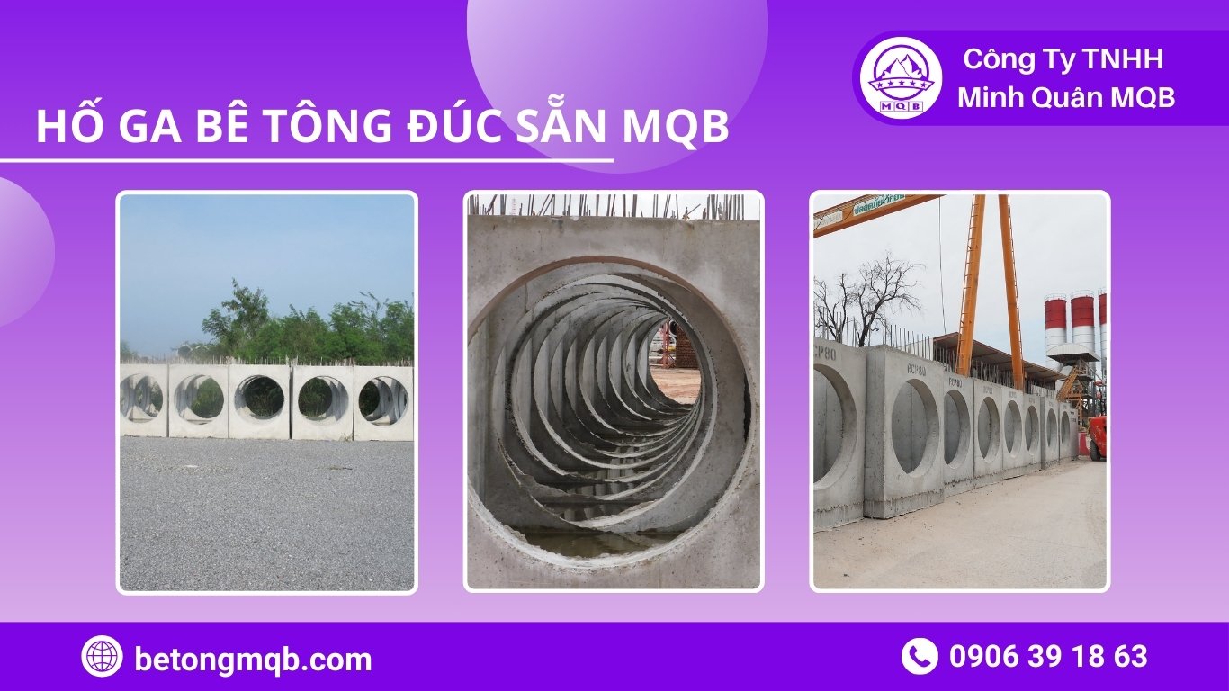 hố ga bê tông đúc sẵn khu dân cư