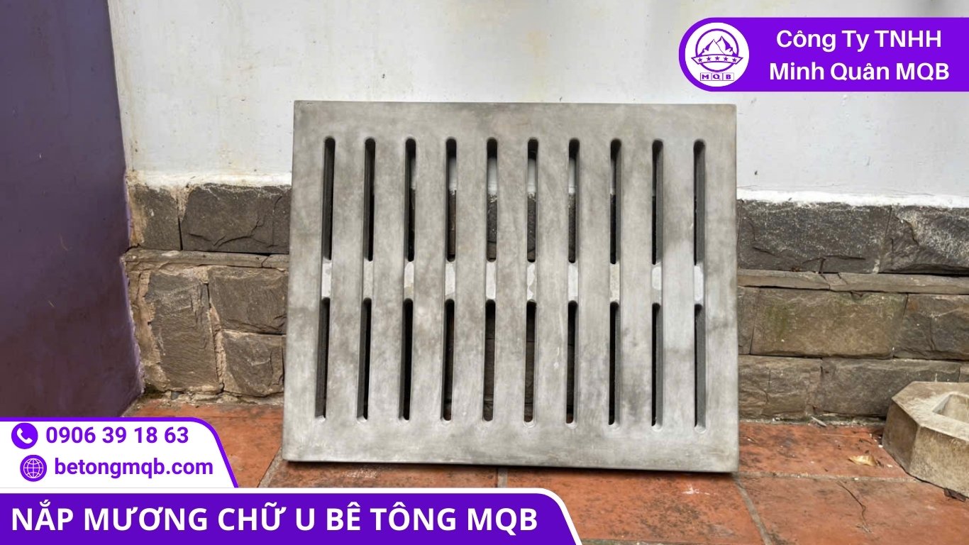 kết cấu tấm đan nắp mương chữ U chịu tải