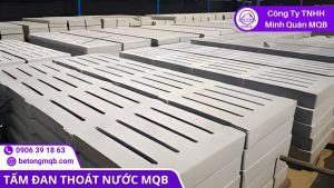 lỗi thi công tấm đan thoát nước do nền đặt không đạt