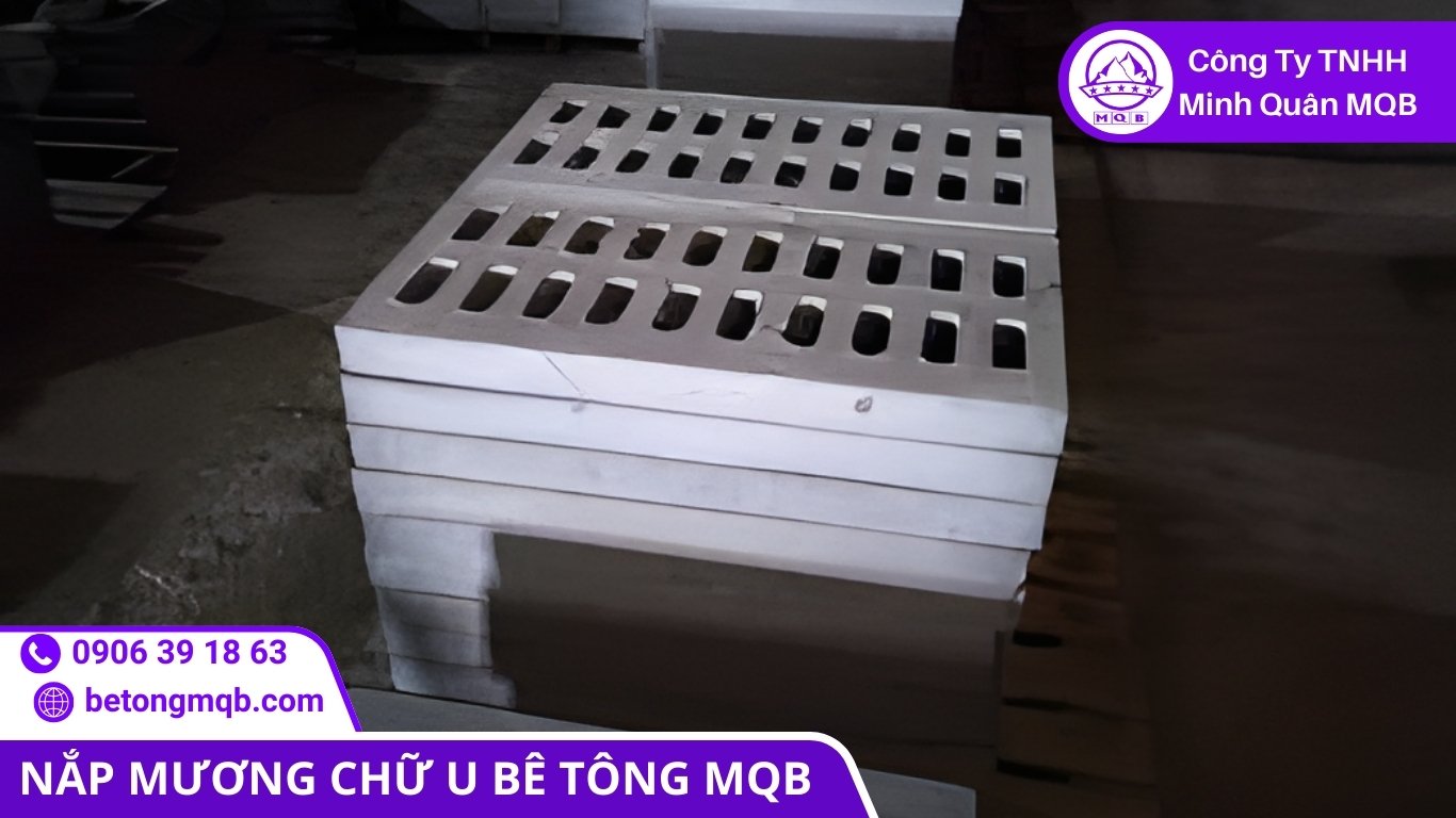 Nắp Rãnh Thoát Nước Chịu Tải 2026: Chọn Gang, Thép Hay Đan Bê Tông? | Bê Tông MQB 3 lựa chọn nắp rãnh thoát nước chịu tải cho công trình lớn