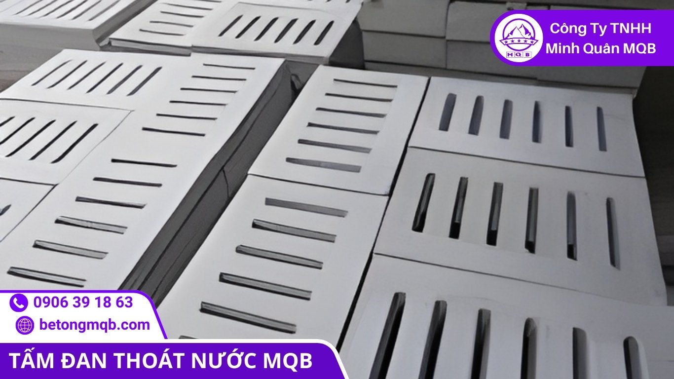 thay tấm đan thoát nước khi gối đỡ bị mẻ và suy giảm diện tích tiếp xúc