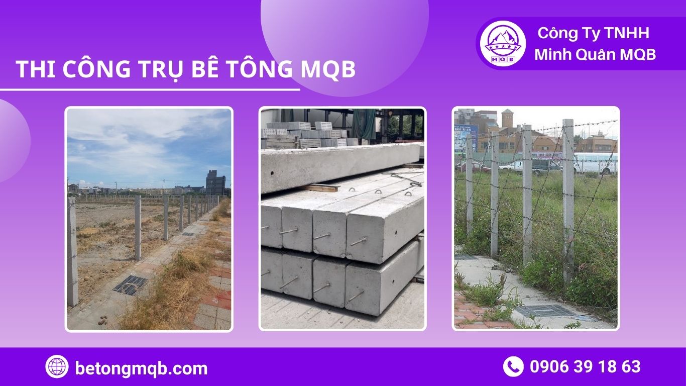 MQB cung cấp trụ bê tông rào đất nông nghiệp