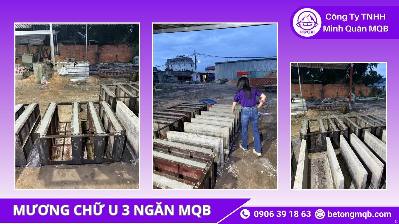 Ứng dụng mương chữ U 3 ngăn BTCT