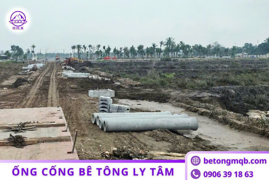 Ống Cống Ly Tâm Bê Tông Mác Cao Trong Dự Án Chống Ngập 2026–2030 | Bê Tông MQB 4 ống cống ly tâm bê tông mác cao MQB