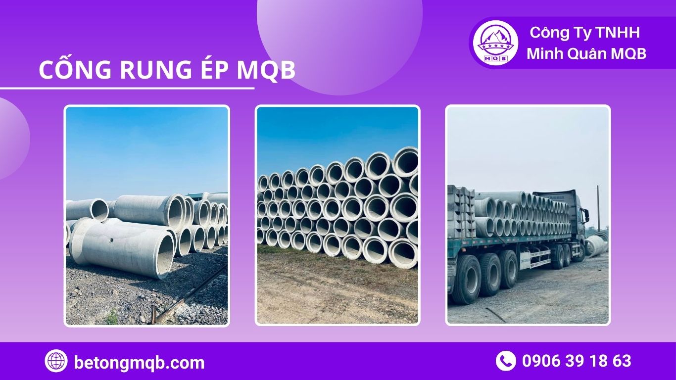 MQB cung cấp cống rung ép thay thế cống thủ công
