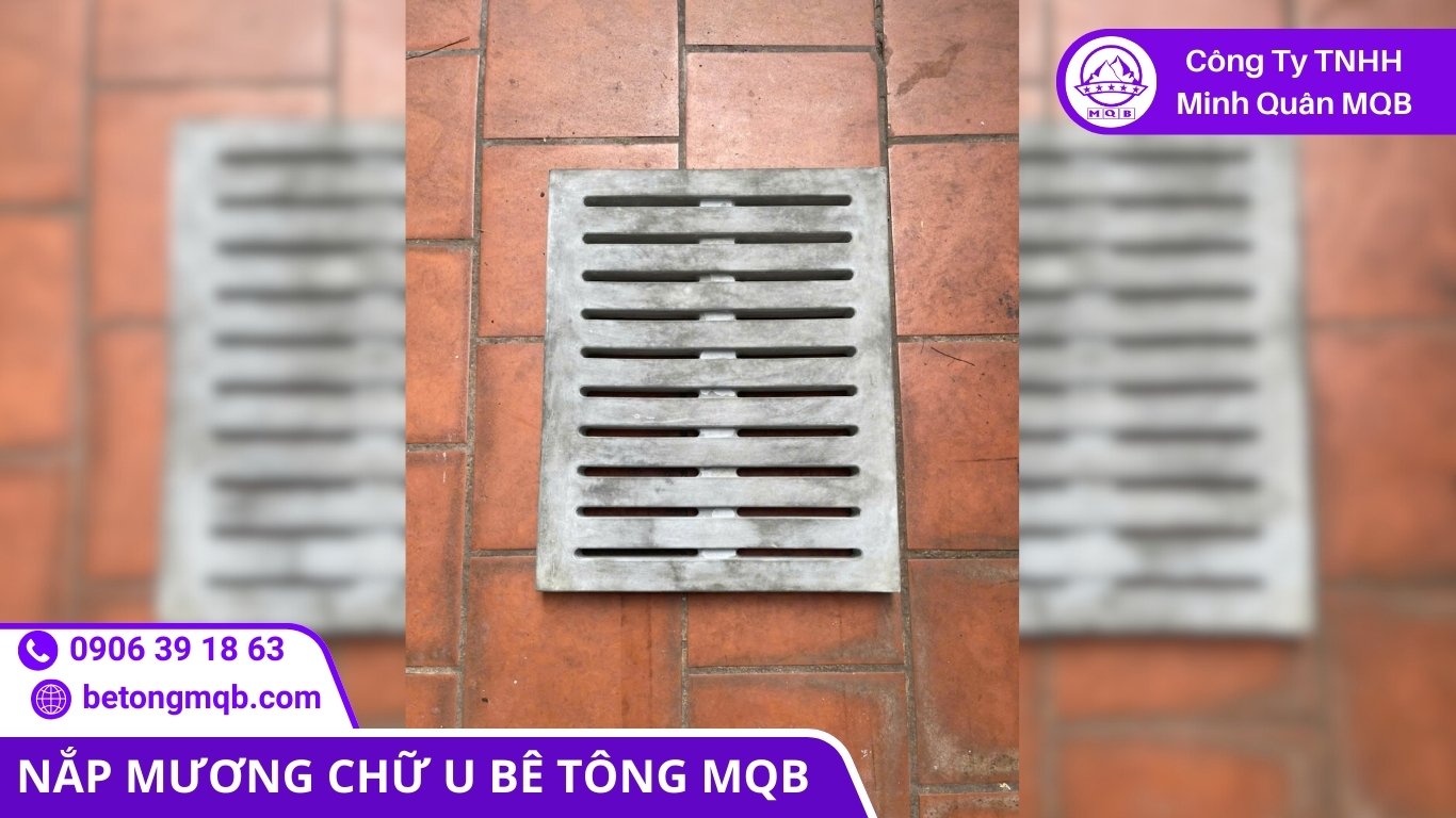 tải trọng tấm đan nắp mương chữ U bê tông MQB