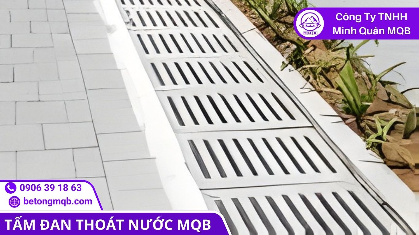 bảo trì tấm đan thoát nước theo tải trọng khai thác thực tế