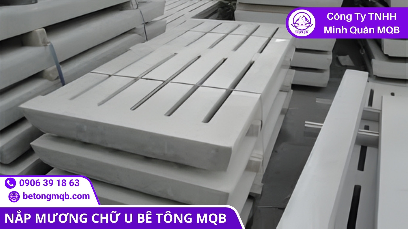 Nắp Rãnh Thoát Nước Chịu Tải 2026: Chọn Gang, Thép Hay Đan Bê Tông? | Bê Tông MQB 1 tấm đan bê tông rãnh thoát nước chịu tải
