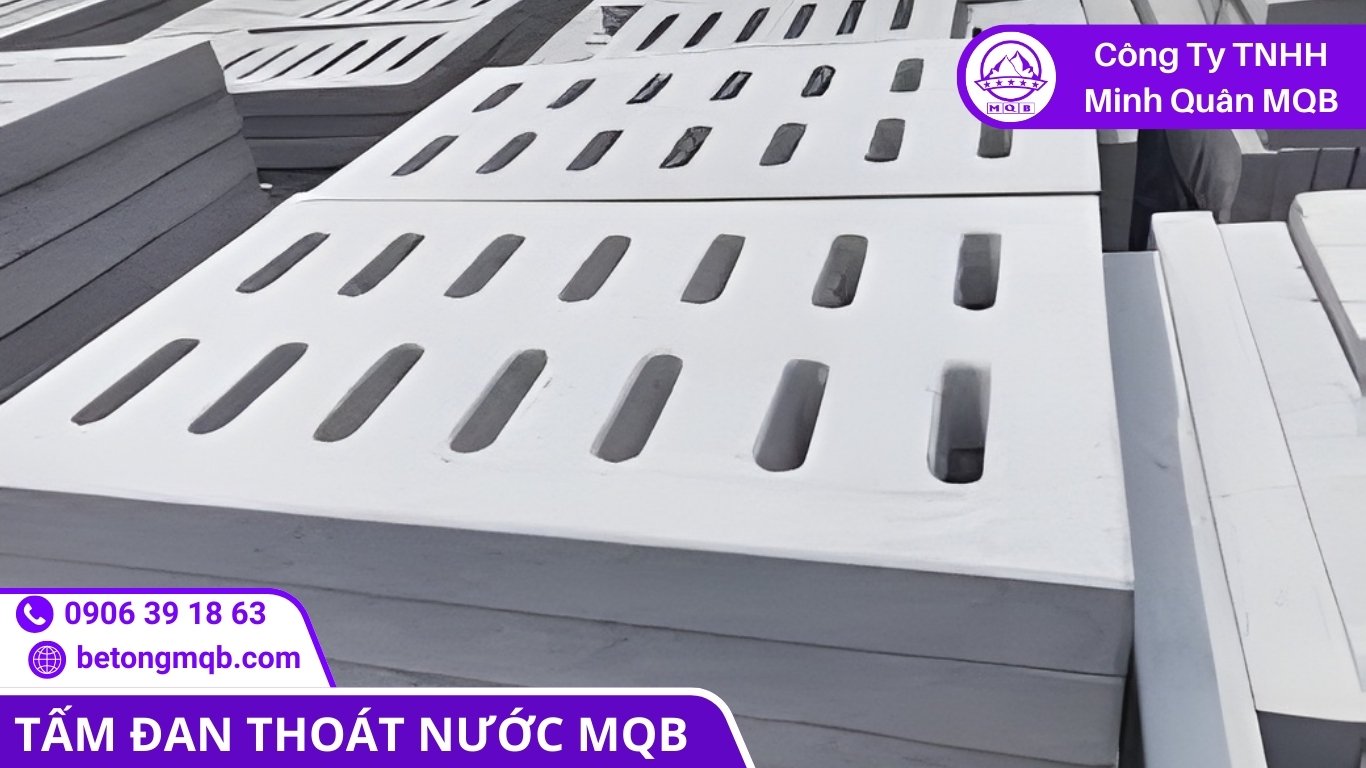 tấm đan thoát nước đúc sẵn dễ thay thế trong vận hành