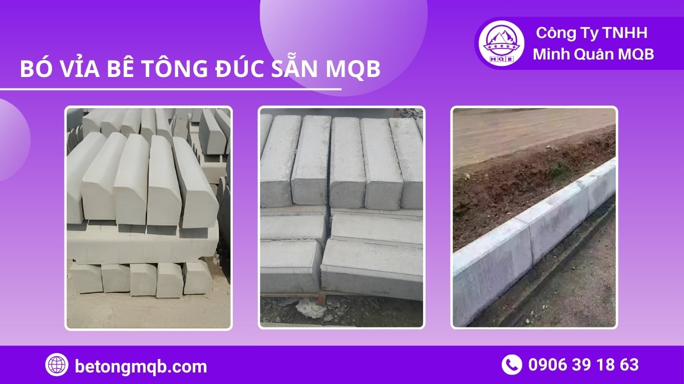 bê tông mqb hỗ trợ thi công bó vỉa long thành