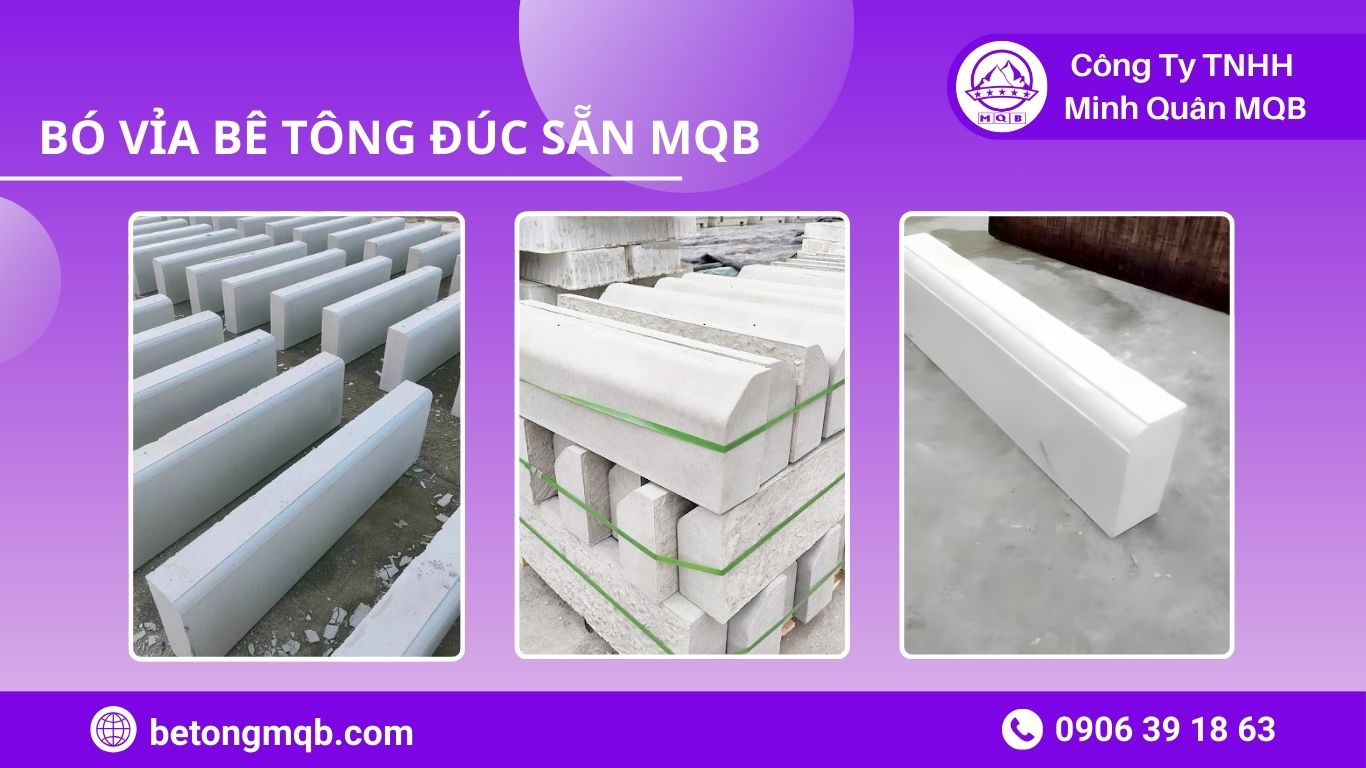 thông số bó vỉa long thành và giải pháp cung ứng từ Bê Tông MQB