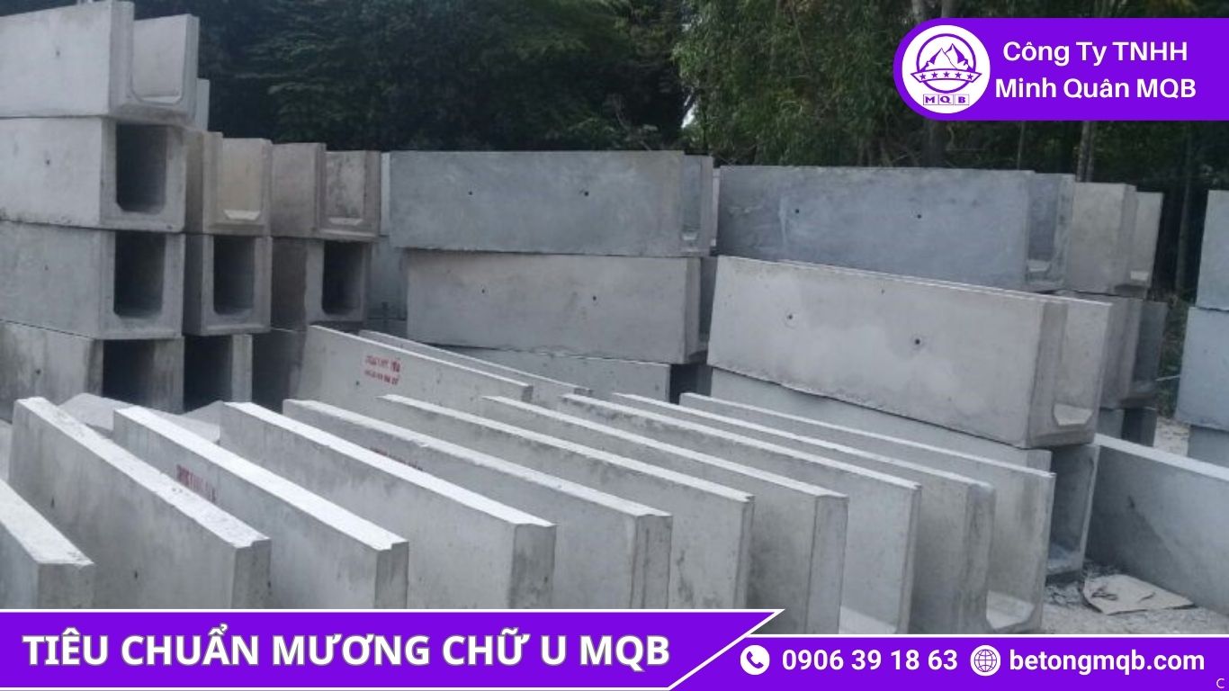 tiêu chuẩn mương chữ U đúc sẵn theo TCVN