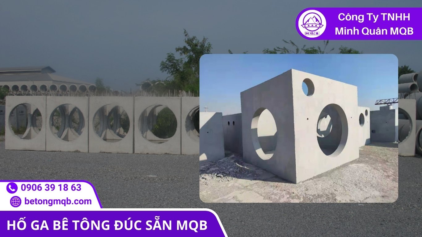 tiến độ thi công hố ga bê tông