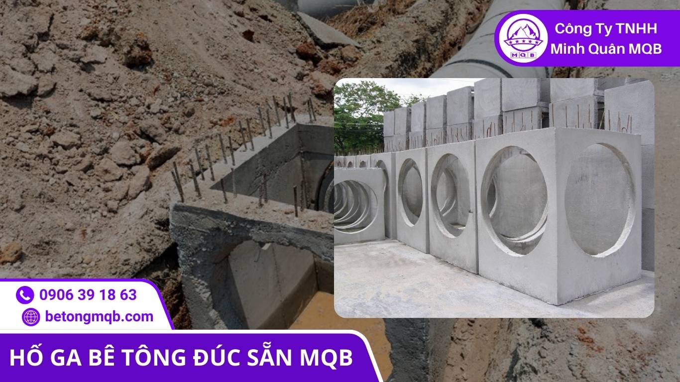 nhà thầu hạ tầng thi công hố ga bê tông