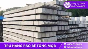 trụ bê tông hàng rào ven biển chống muối
