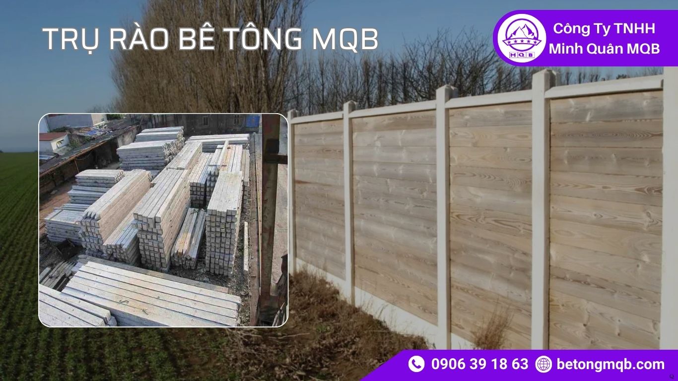 Khoảng Cách Trụ Rào Bê Tông Bao Nhiêu Là Chuẩn 2026? | Bê Tông MQB 3 khoảng cách trụ rào bê tông 3