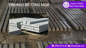 trụ rào bê tông khu đô thị 1