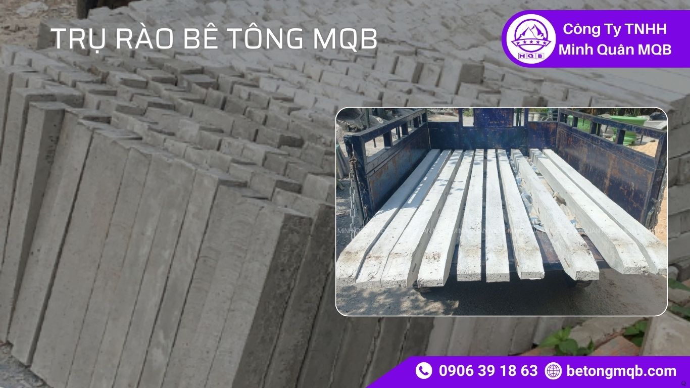 Vai Trò Trụ Rào Bê Tông Khu Đô Thị & Logistics 2026 | Bê Tông MQB 2 trụ rào bê tông khu đô thị 2