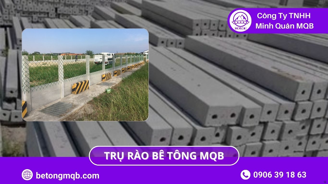 5 Điểm Khác Biệt Trụ Rào Bê Tông Và Trụ Thép Năm 2026 | Bê Tông MQB 4 trụ rào bê tông và trụ thép 4