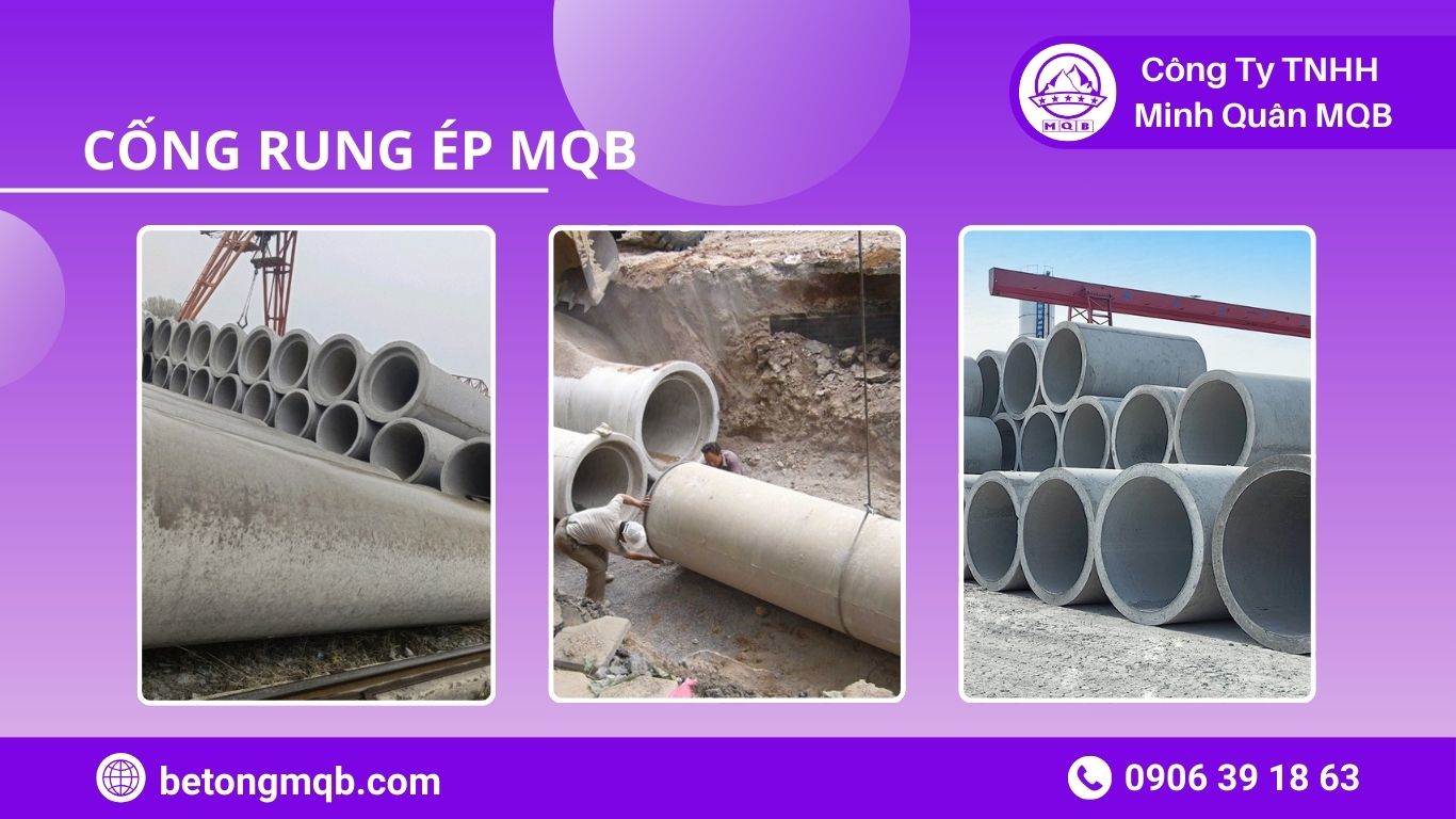 MQB sản xuất cống rung ép tuổi thọ cao